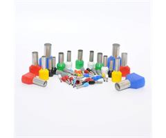 E050 Elematic  Insulated Copper Terminals 0,75mm N White Colour "W" (500 pcs./bag)